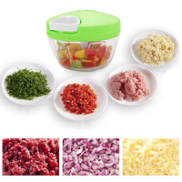 Speedy Chopper Multi-Use Turbo Cutter | Mini Manual Vegetable & Fruit Chopper Heavy-Duty (Random Color)