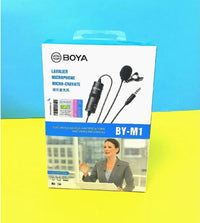 BOYA BY-M1 Professional Lavalier Microphone – 3.5mm Clip-On Lapel Mic for Android, DSLR, PC | Audio & Video Recording