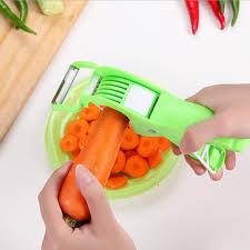 Multi Vegetable & Fruit Cutter 5 Blade Stainless Steel - Kitchen Chopper Slicer