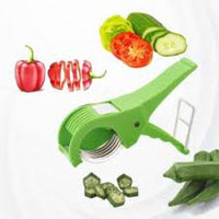 Multi Vegetable & Fruit Cutter 5 Blade Stainless Steel - Kitchen Chopper Slicer