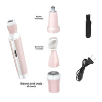 Kemei 4 in 1 Rechargeable Hair Remover Shaver Ladies Epilator KM-3024