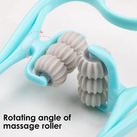 6-Wheel Neck & Spine Massager – Deep Tissue Cervical Manual Massage Tool for Neck, Back & Shoulder Relief