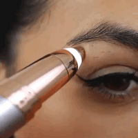 Flawless Rechargeable Eyebrow Trimmer – White | Painless Hair Remover for Women