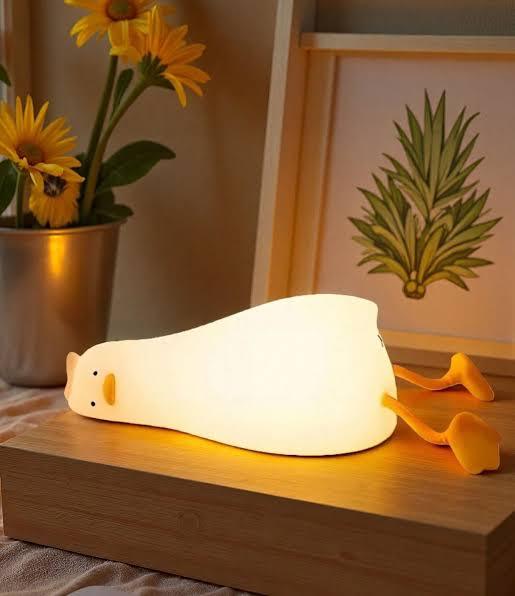Duck Character LED Lamp – Rechargeable, Timer & Dimmable Night Light
