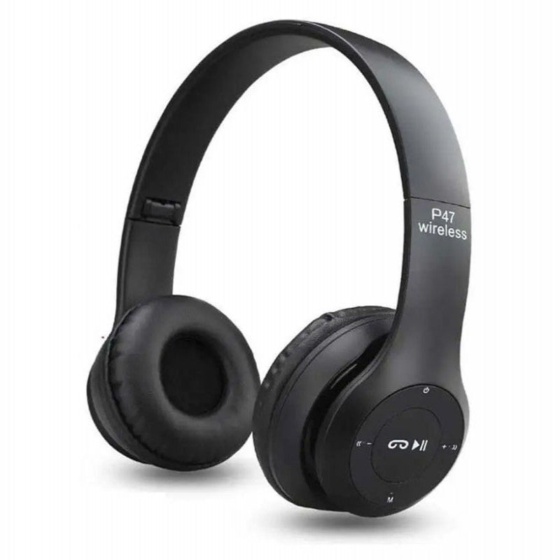 P47 Wireless Bluetooth Foldable Headphones with Mic, FM Radio & TF Card S