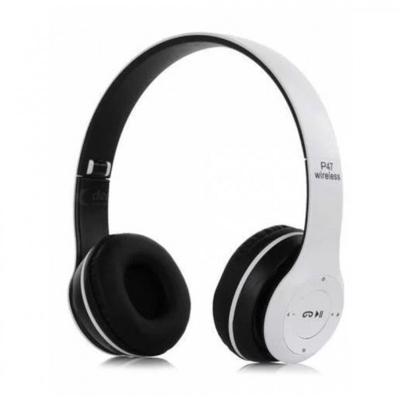 P47 Wireless Bluetooth Foldable Headphones with Mic, FM Radio & TF Card S