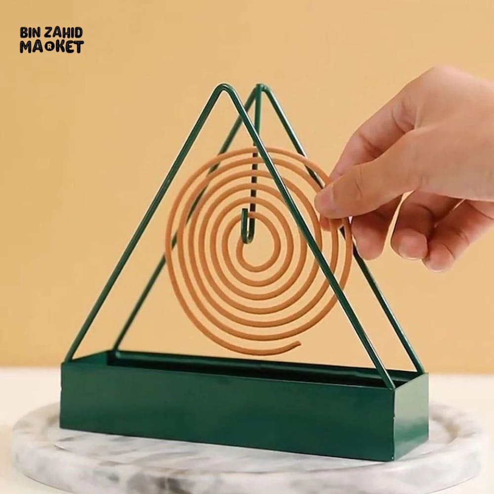 Premium Powder Coated Mosquito Coil Holder | Durable Stylish Safe Stand (Random Color)