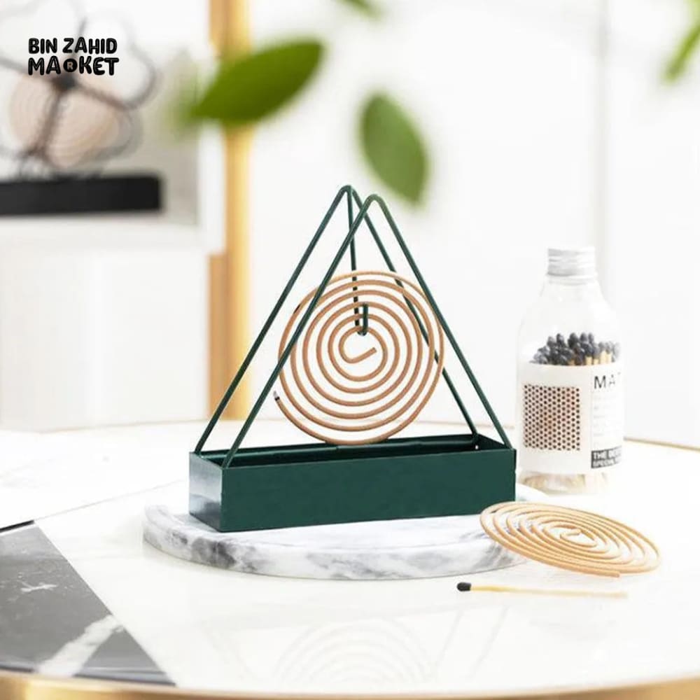 Premium Powder Coated Mosquito Coil Holder | Durable Stylish Safe Stand (Random Color)