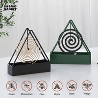 Premium Powder Coated Mosquito Coil Holder | Durable Stylish Safe Stand (Random Color)