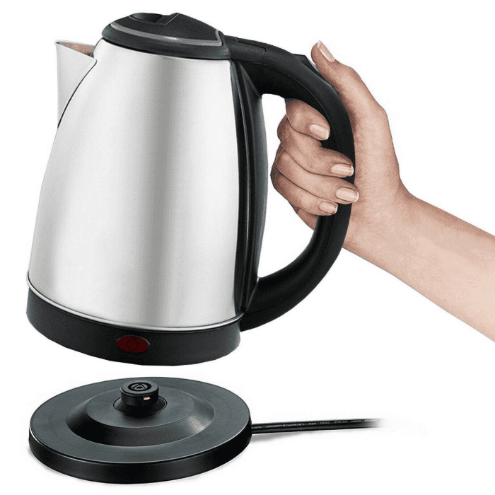 Electric Kettle – Premium Quality Polished Stainless Steel Body with Automatic Turn-Off Technology