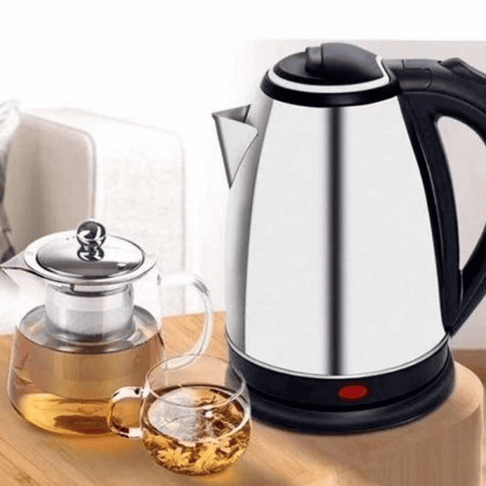 Electric Kettle – Premium Quality Polished Stainless Steel Body with Automatic Turn-Off Technology