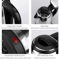 Electric Kettle – Premium Quality Polished Stainless Steel Body with Automatic Turn-Off Technology